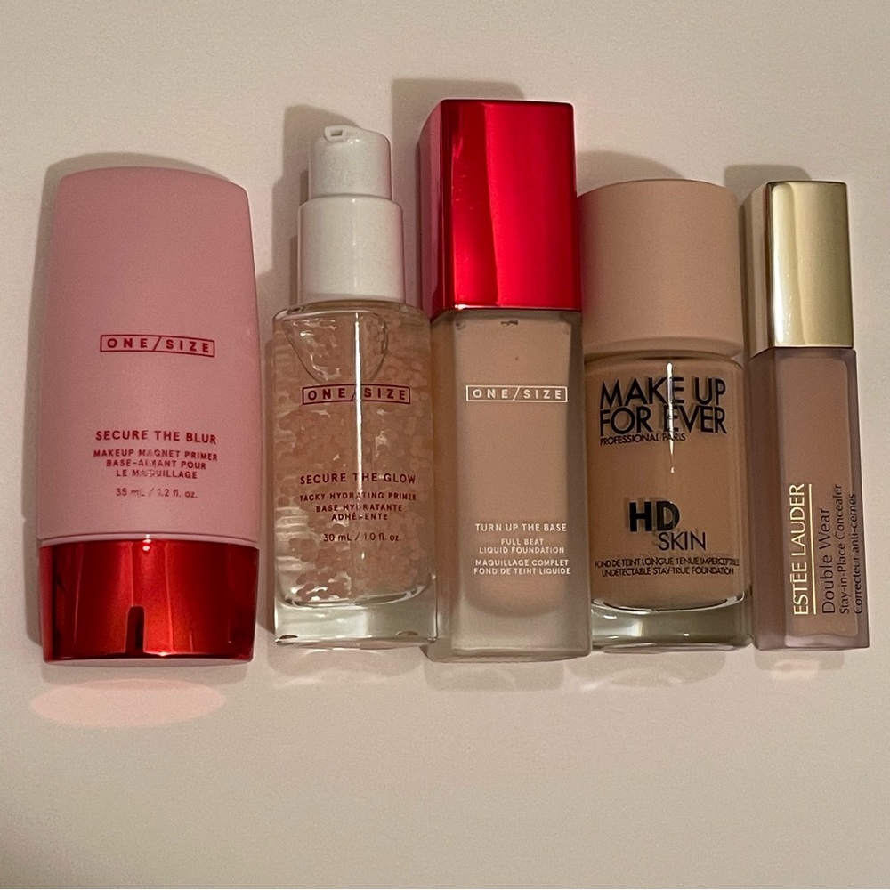 ONE/SIZE Secure The Blur and Secure The Glow Primer Duo + Foundation & Concealer